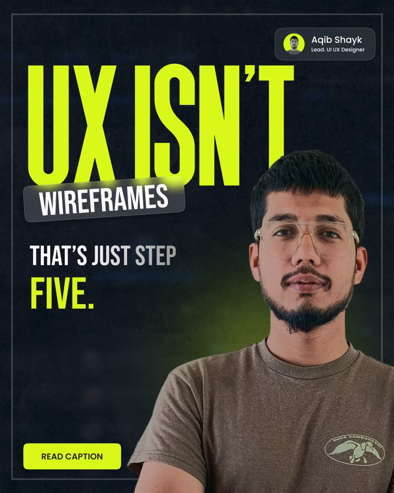 UX starts before the wireframes